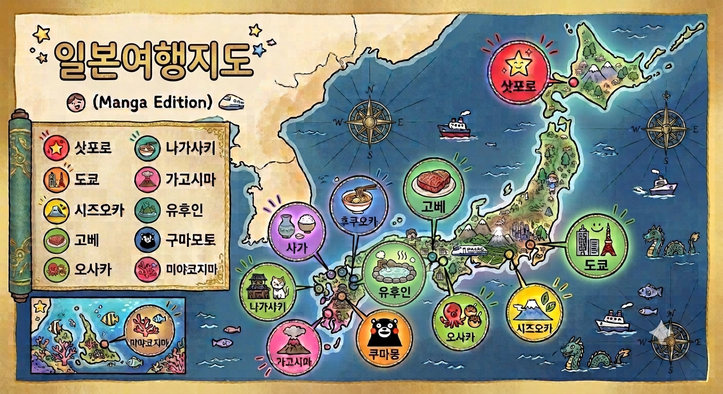 일본여행지도
